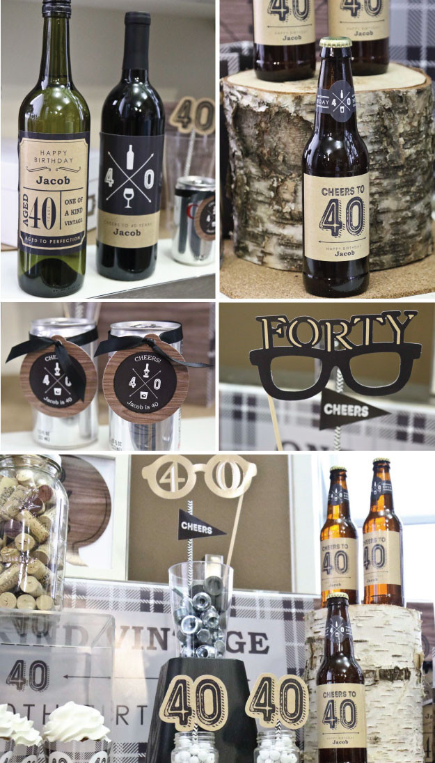 40Th Birthday Party Ideas Man
 Birthday Party Ideas for Men Cheers to 40 Years Milestone