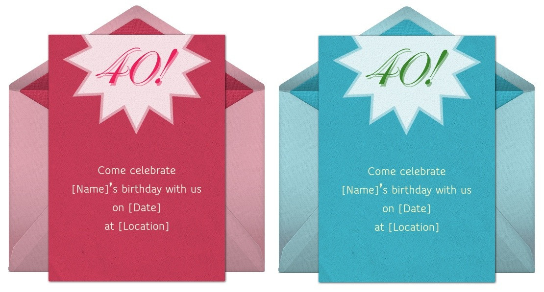 40th Birthday Party Invitation Wording
 40th Birthday Invitation