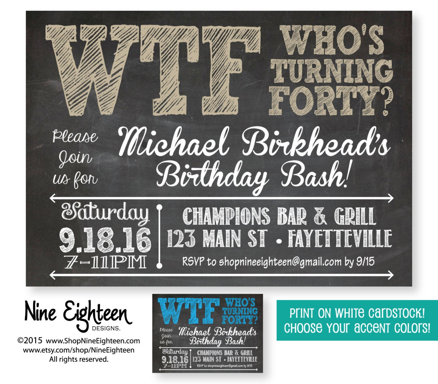 40th Birthday Party Invitation Wording
 40th Birthday Party Invitation WTF Who s Turning by