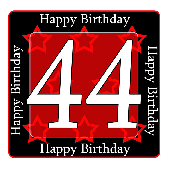 44Th Birthday Party Ideas
 44 happy birthday party supplies 44th birthday coaster