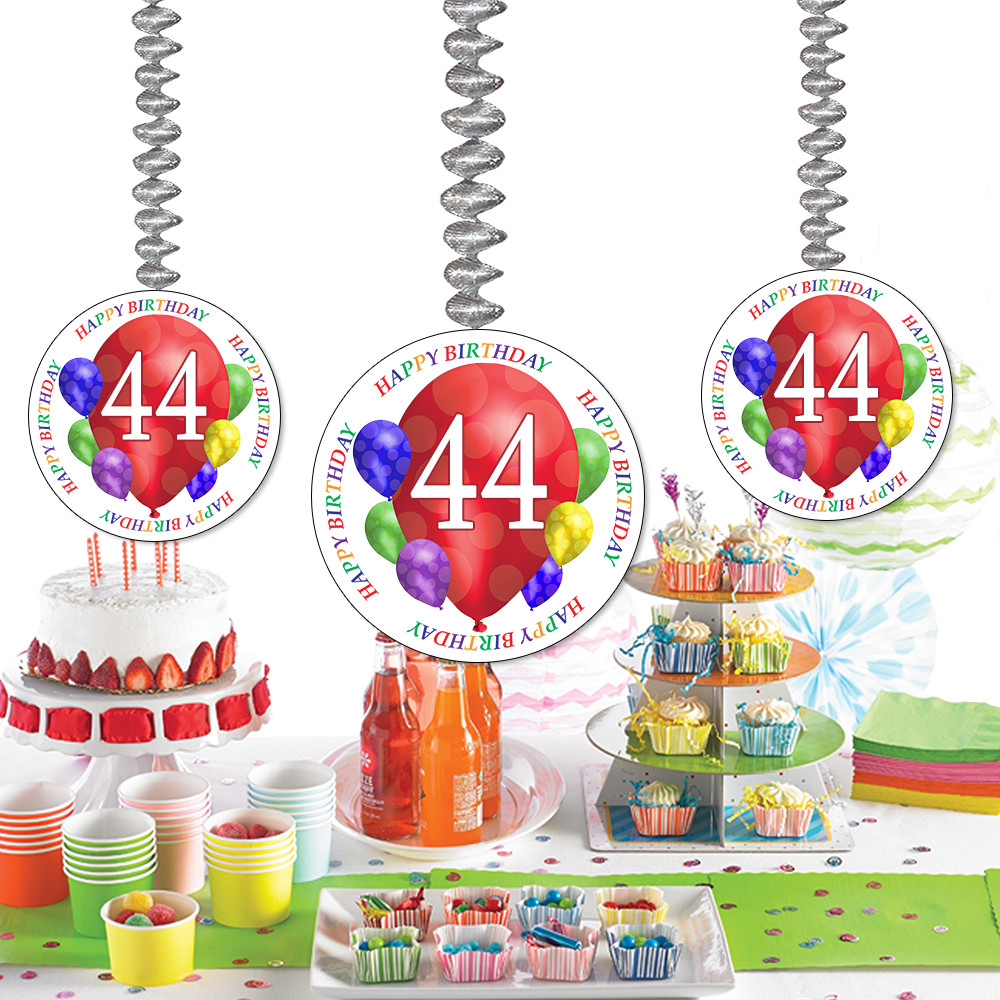 44Th Birthday Party Ideas
 44 happy birthday party supplies 44th birthday balloon