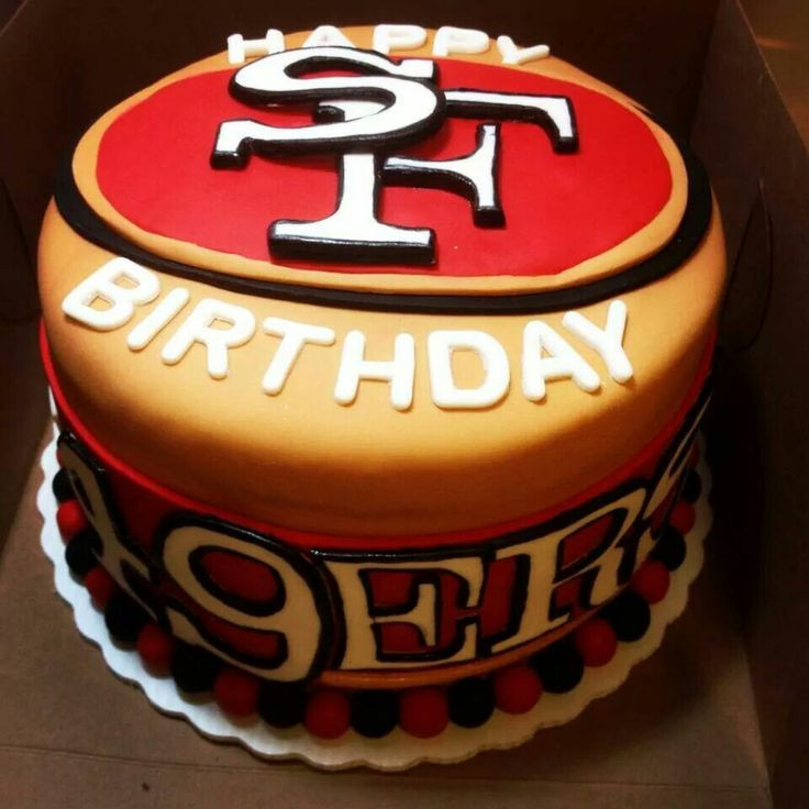 49ers Birthday Cake
 15 best 49ers Cakes images on Pinterest