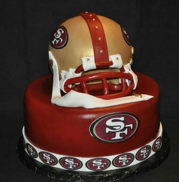 49ers Birthday Cake
 49ers cake Entire thing is made of cake awesome