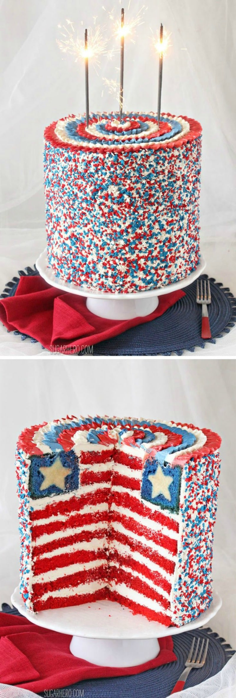 4Th Of July Cake Recipes
 11 Genius 4th of July Cakes – Sugar Geek Show