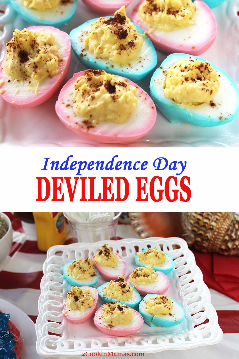 4Th Of July Deviled Eggs
 Independence Day Deviled Eggs 2 Cookin Mamas