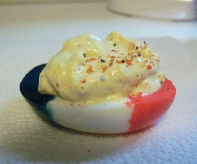 4Th Of July Deviled Eggs
 Deviled eggs for 4th of July All