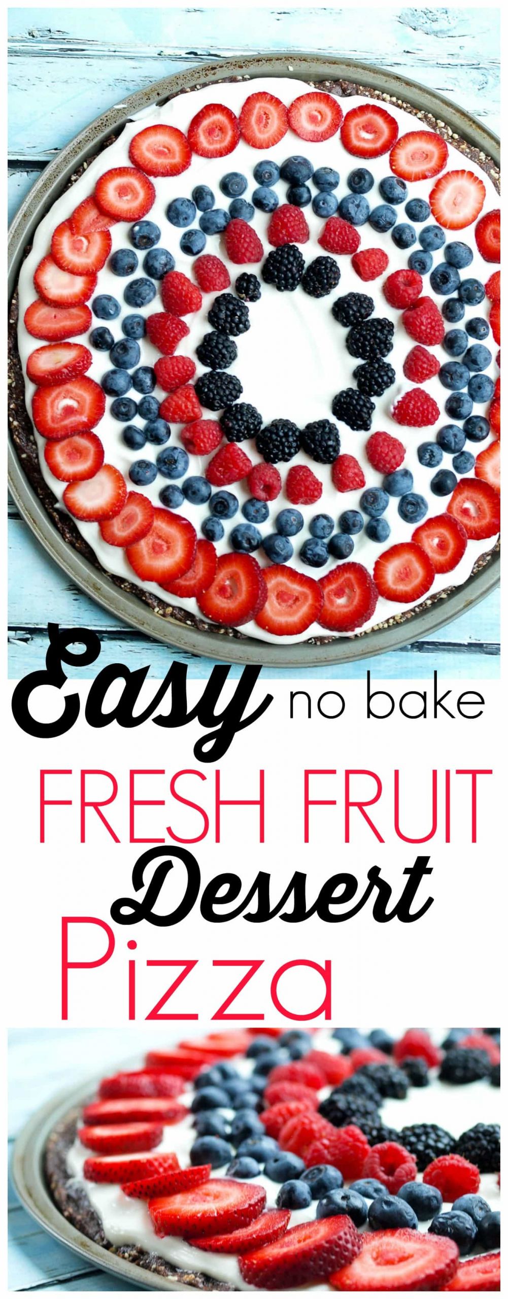 4Th Of July Fruit Desserts
 Easy & Healthy Fruit Dessert Pizza Happy Healthy Mama