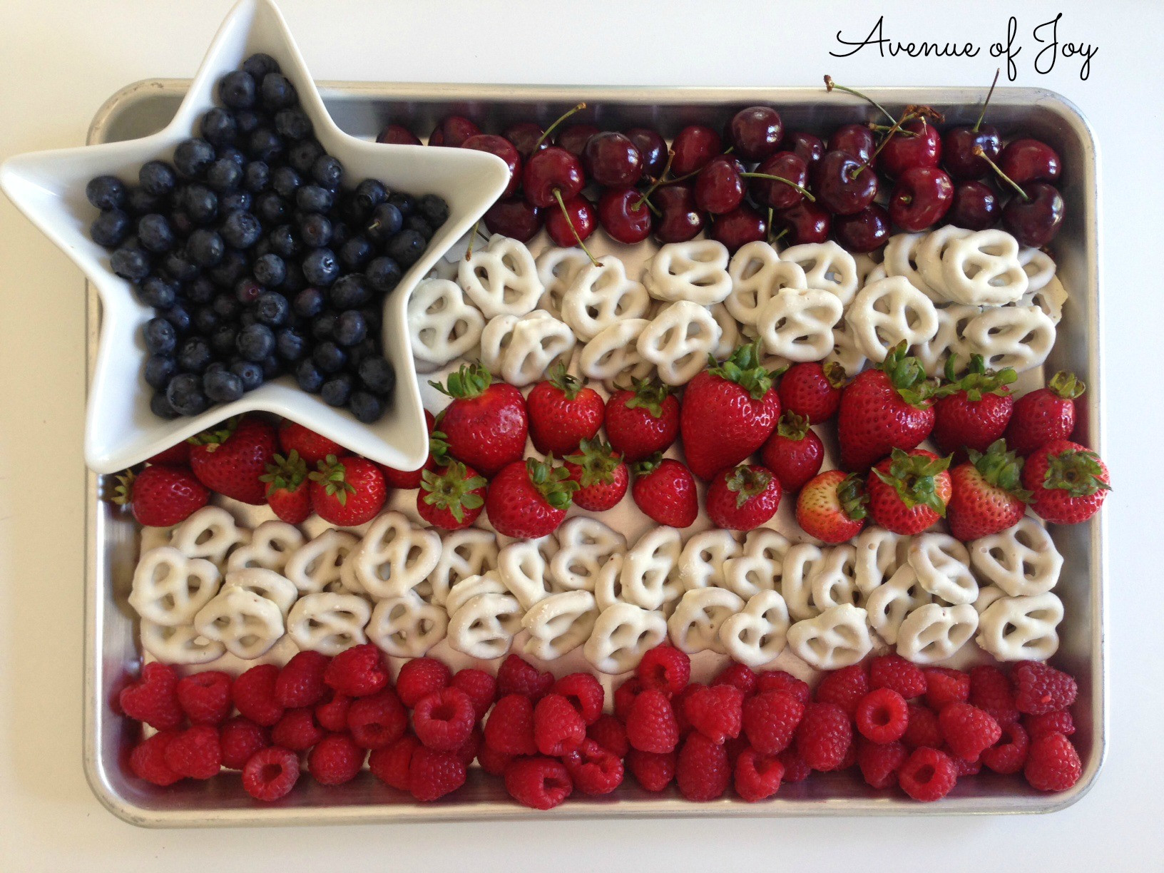 4Th Of July Fruit Desserts
 All American Fruit Flag Dessert Snack and other 4th of