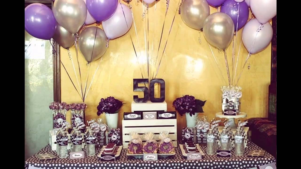 50 Birthday Decorations Ideas
 50th birthday party ideas
