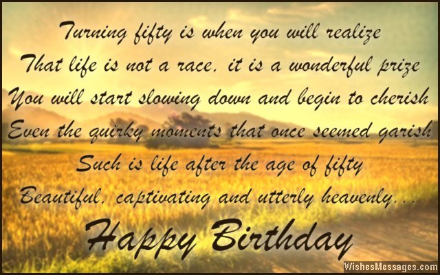 50 Birthday Quotes
 50th Birthday Wishes Quotes and Messages – WishesMessages