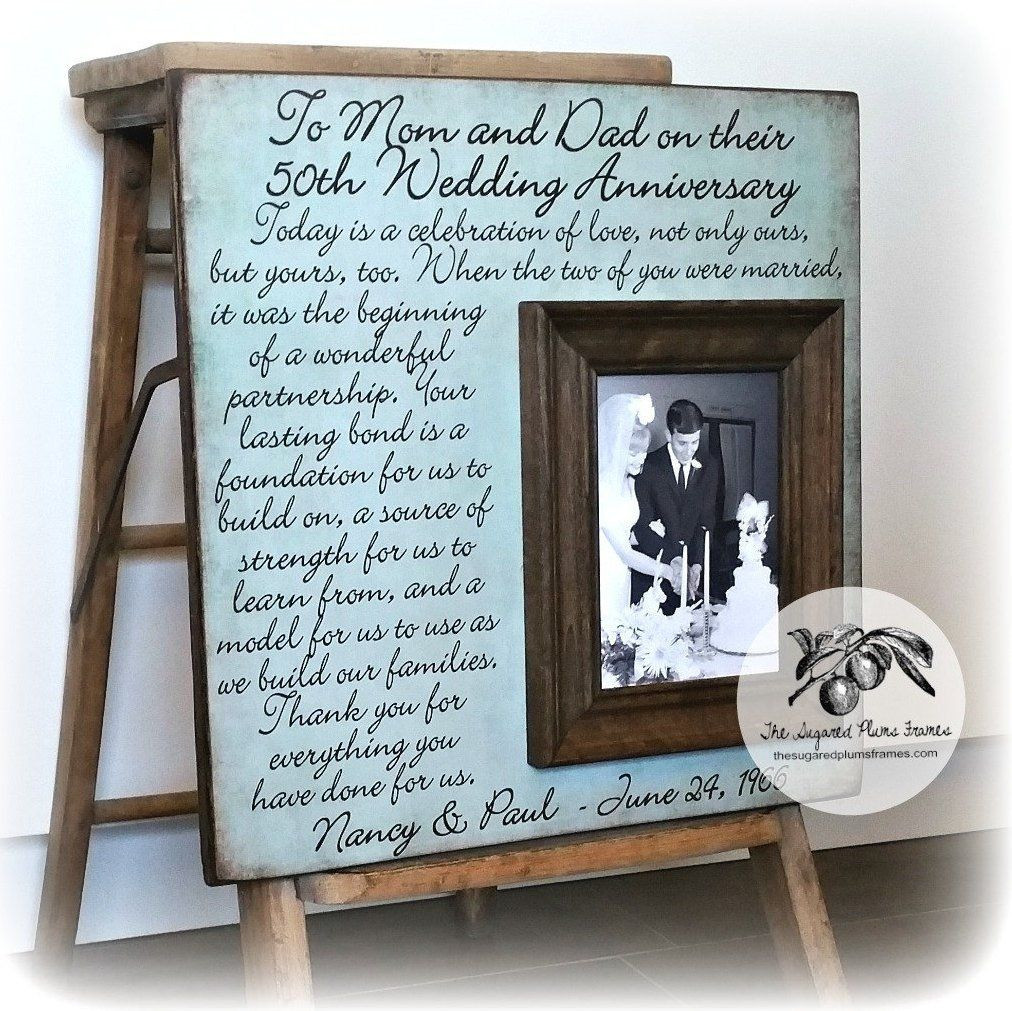 50Th Anniversary Gift Ideas For Grandparents
 50th Anniversary Gifts For Grandparents Picture Frame