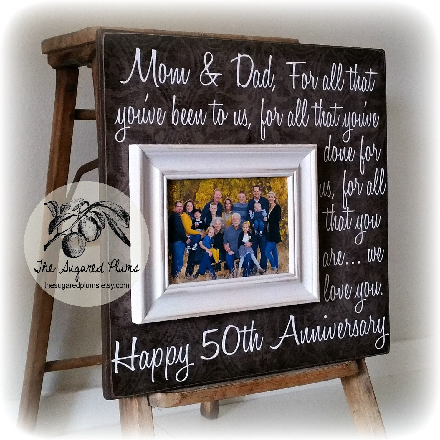 50Th Anniversary Gift Ideas For Grandparents
 Parents Anniversary Gift 50th Anniversary Gifts by