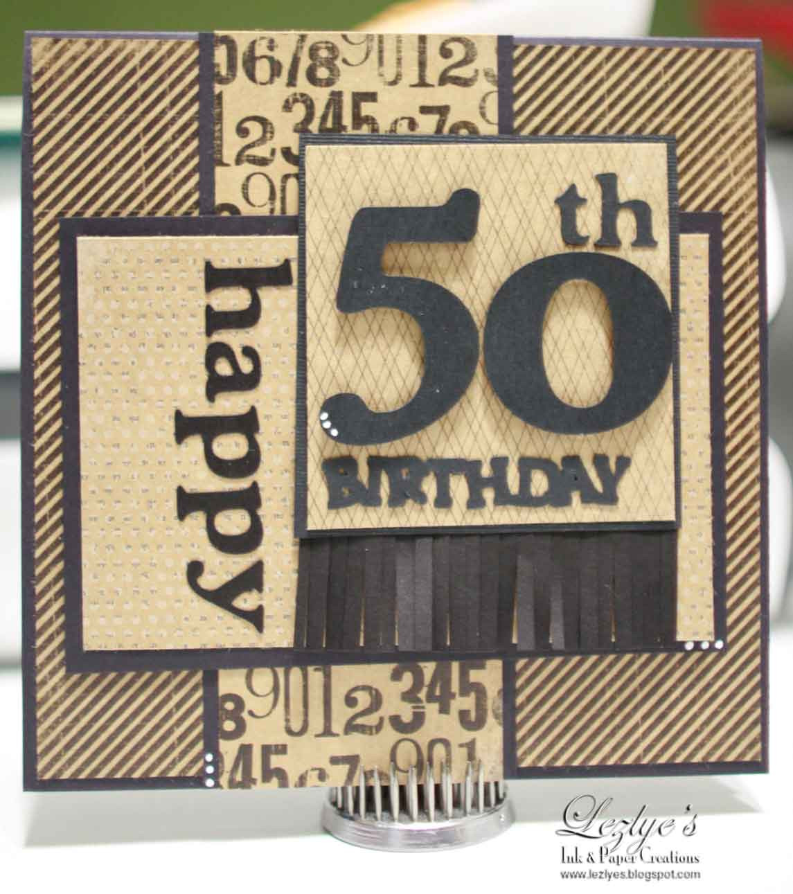 50th Birthday Card Ideas
 Lezlye Lauterbach Designs 50th Male Birthday Card Shop