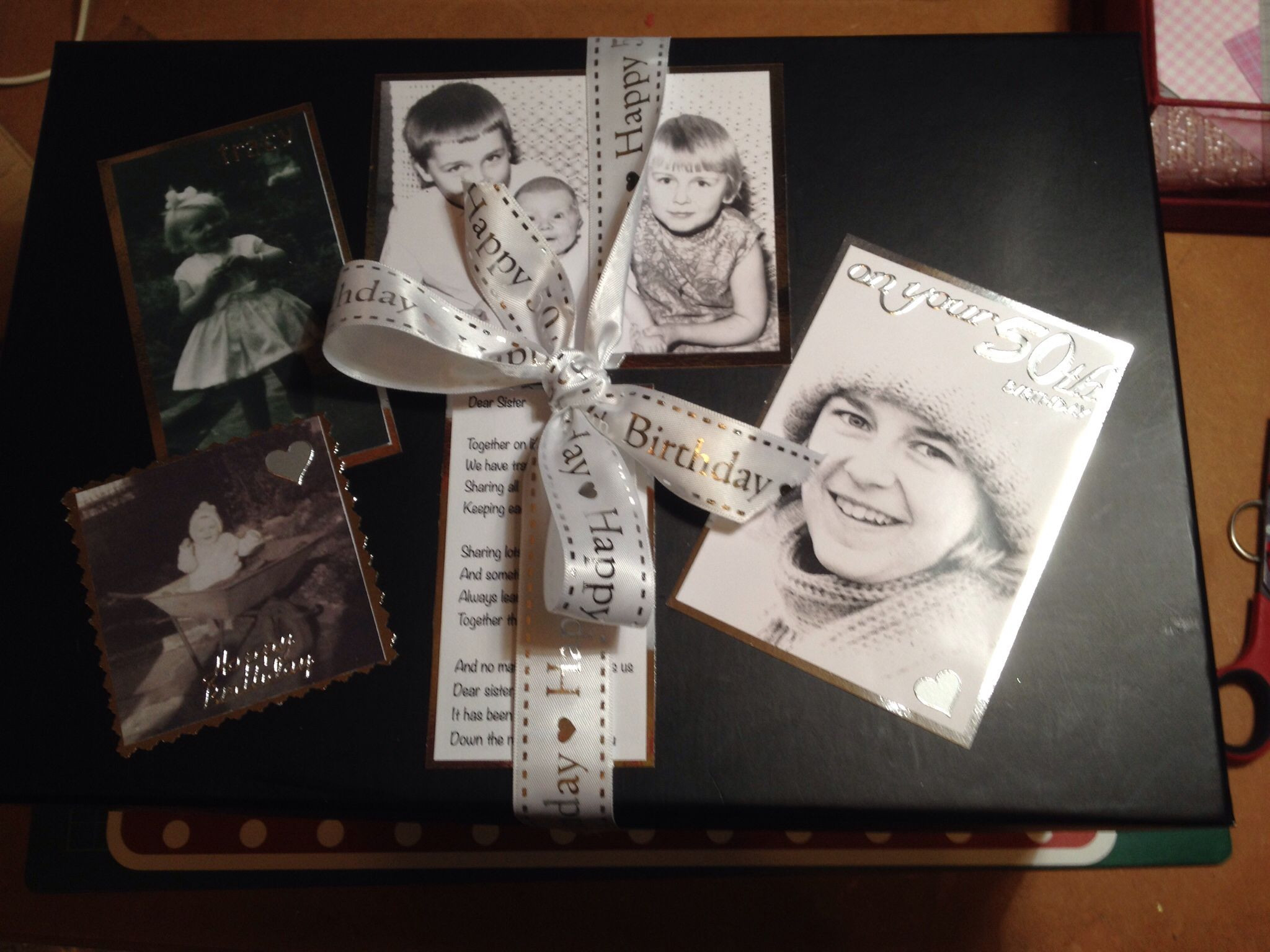 50Th Birthday Gift Ideas Sister
 Box of 50 memories for my sisters 50 th birthday each