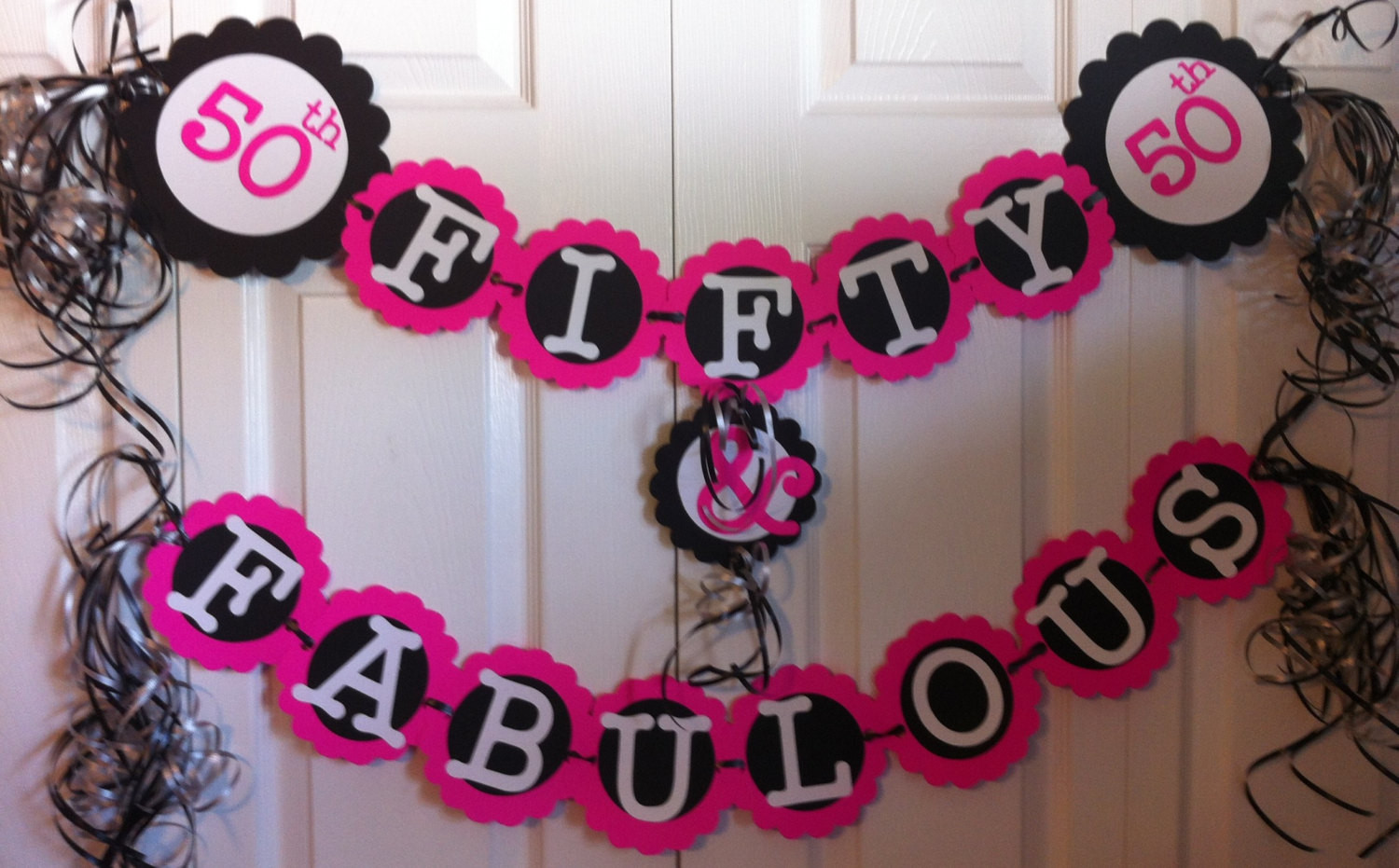 50th Birthday Party Decoration Ideas
 50th Birthday Decorations Party Banner Fifty & Fabulous