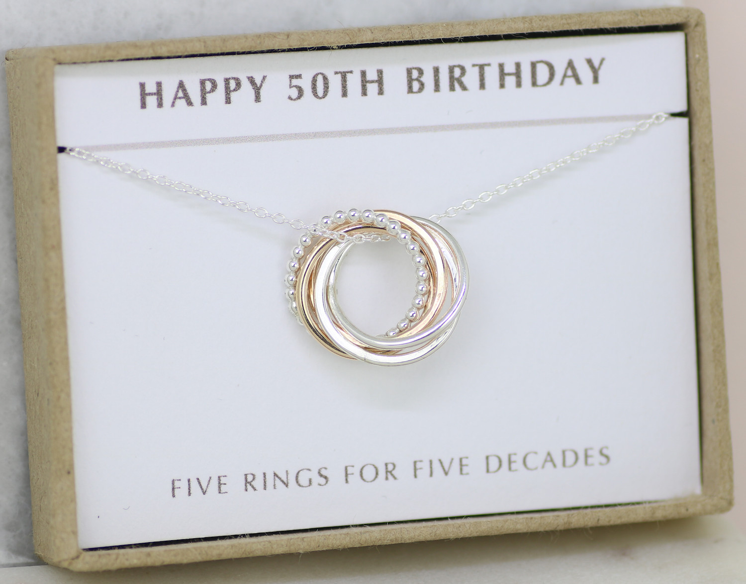 50Th Birthday Party Ideas For Wife
 50th Birthday Necklace Dainty Necklace