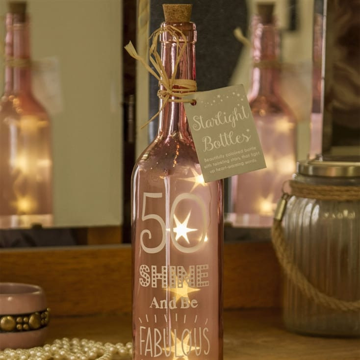 50th Birthday Party Themes For Her
 50th Birthday Starlight Bottle