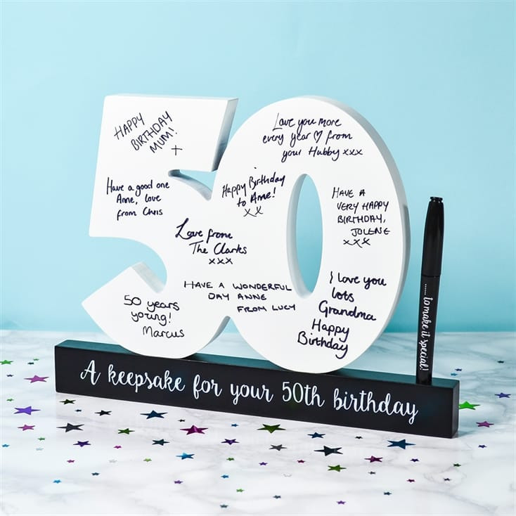 50th Birthday Party Themes For Her
 50th Birthday Signature Numbers