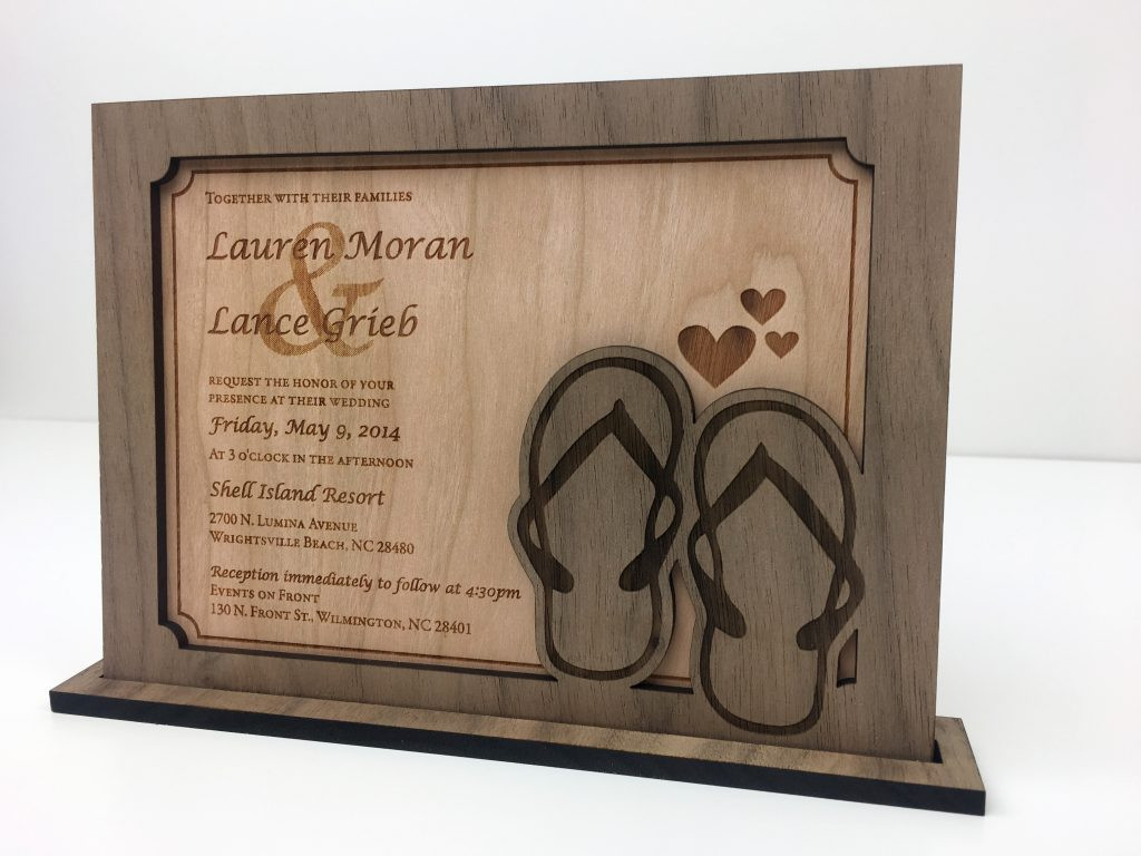 5Th Anniversary Gift Ideas For Couple
 5th anniversary wood wedding invitation t