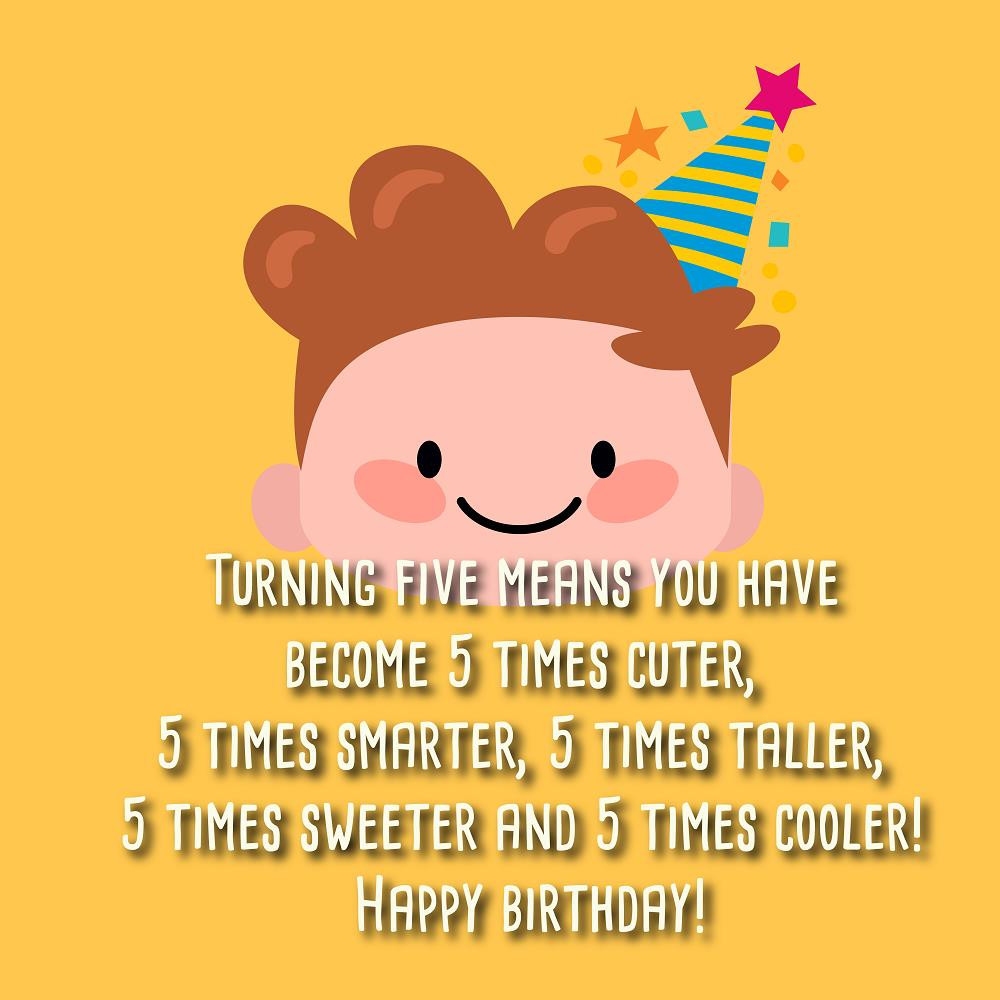 5th Birthday Wishes
 Best Birthday Messages for 5 years old Top Happy