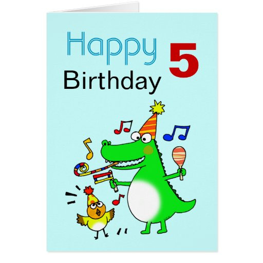 5th Birthday Wishes
 Happy 5th Birthday I am 5