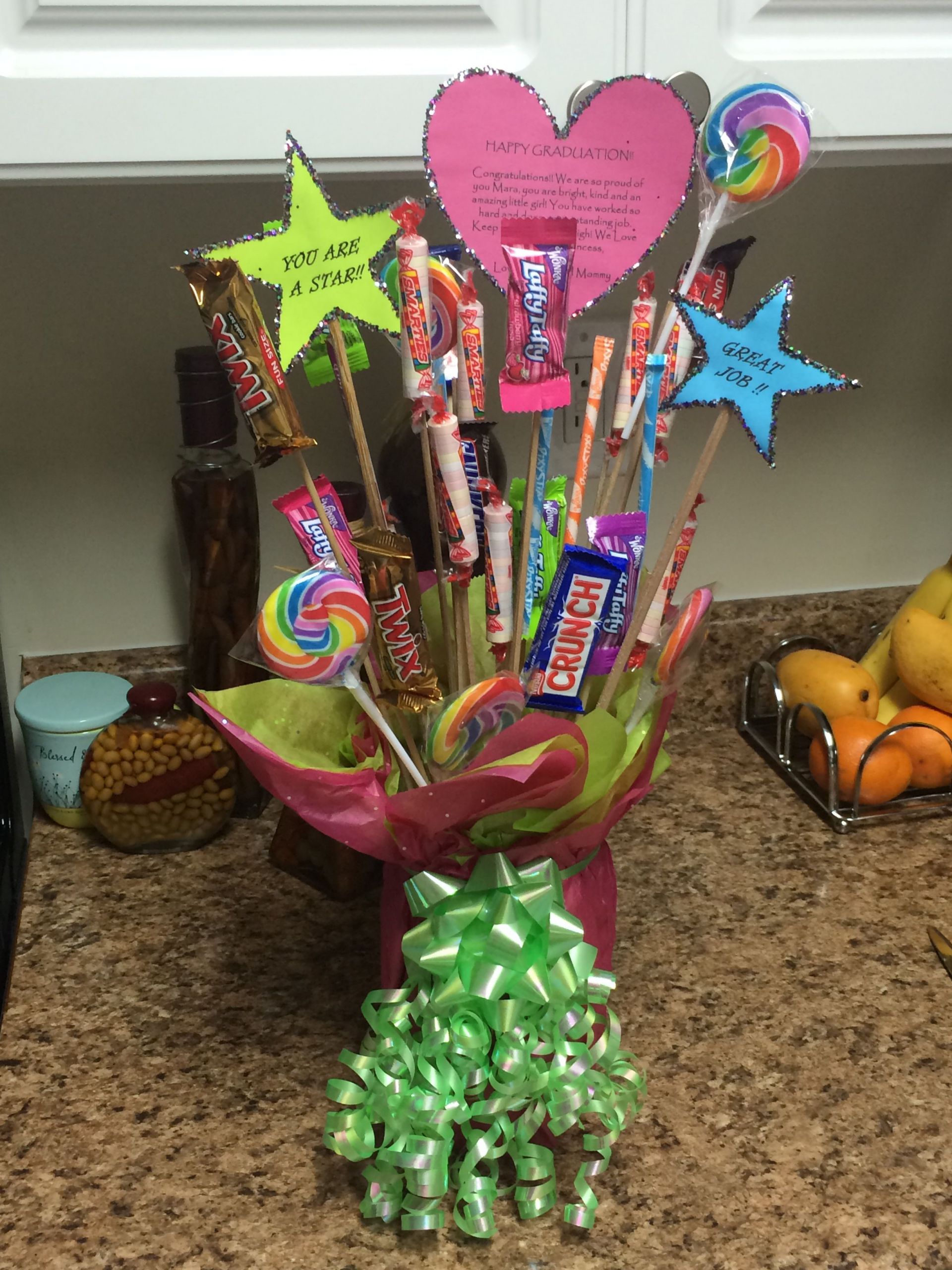 5Th Grade Graduation Gift Ideas
 This is a t bouquet I made for my daughter s 5th grade