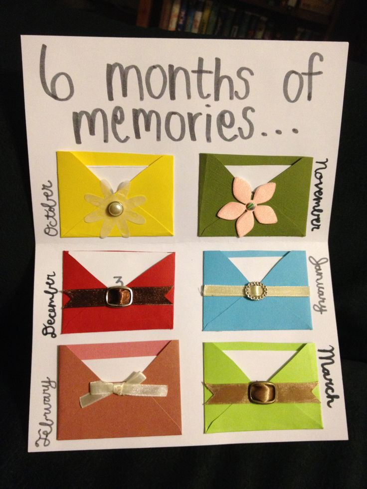 6 Year Anniversary Gift Ideas
 13 best 6 Month Anniversary t ideas images on Pinterest