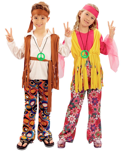 60S Kids Fashion
 Hippy Kids Boys or Girls Costume 1960s Hippie 60s 70s