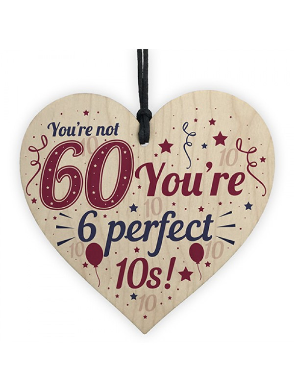60th Birthday Gifts For Dad
 Novelty 60th Birthday Gifts Funny Wood Heart Present For