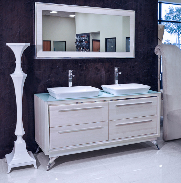 65 Bathroom Vanity
 Cristana Modern Double Sink Bathroom Vanity Set 65