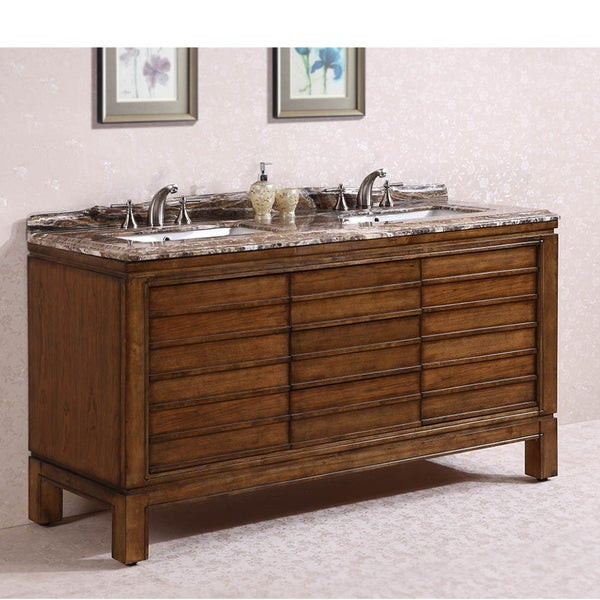 65 Bathroom Vanity
 Shop Legion Furniture Marble Top 67 inch Double Sink