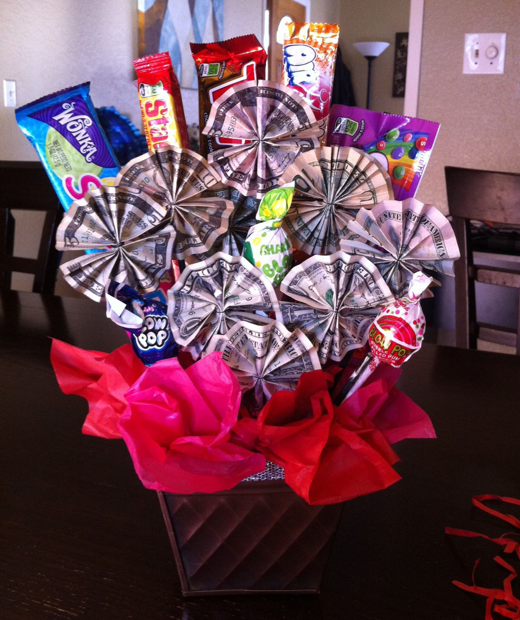 6Th Grade Graduation Gift Ideas
 Money candy bouquet I made this for my niece as a t
