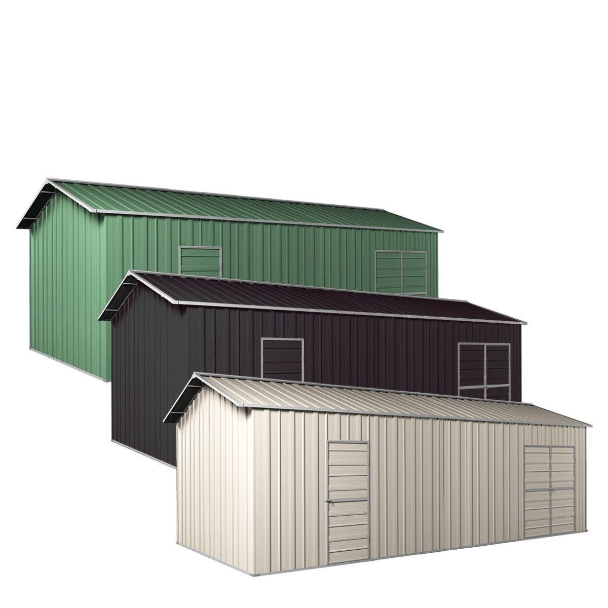 6X7 Garage Door
 Garage Workshop Shed 3 6x7 6x3m Side Double Doors PA