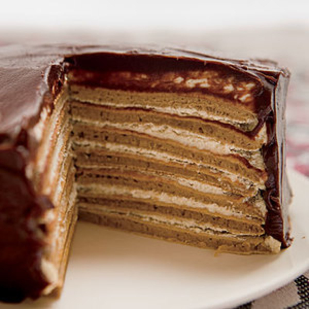 7 Layers Chocolate Cake
 Chocolate Covered 7 Layer Gingersnap Pan Cake with