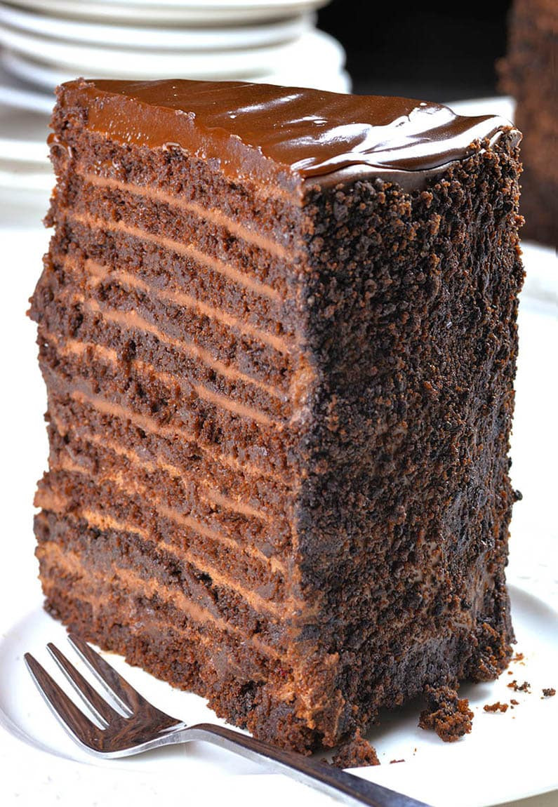 7 Layers Chocolate Cake
 24 Layer Chocolate Cake