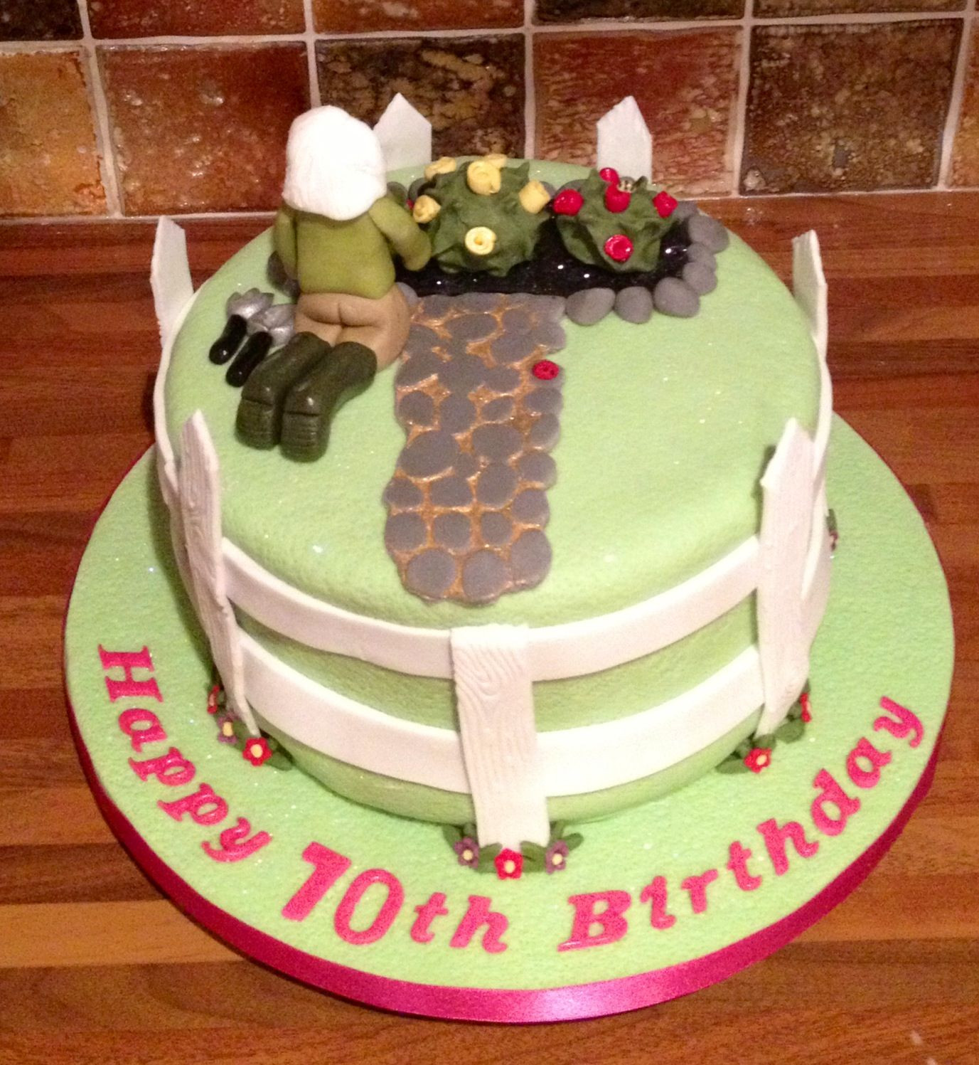 70th Birthday Cake Ideas
 Gardening 70th birthday cake Party Ideas