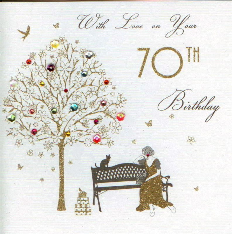 70th Birthday Cards
 MojoLondon 70th Birthday Bench Card by Five Dollar Shake