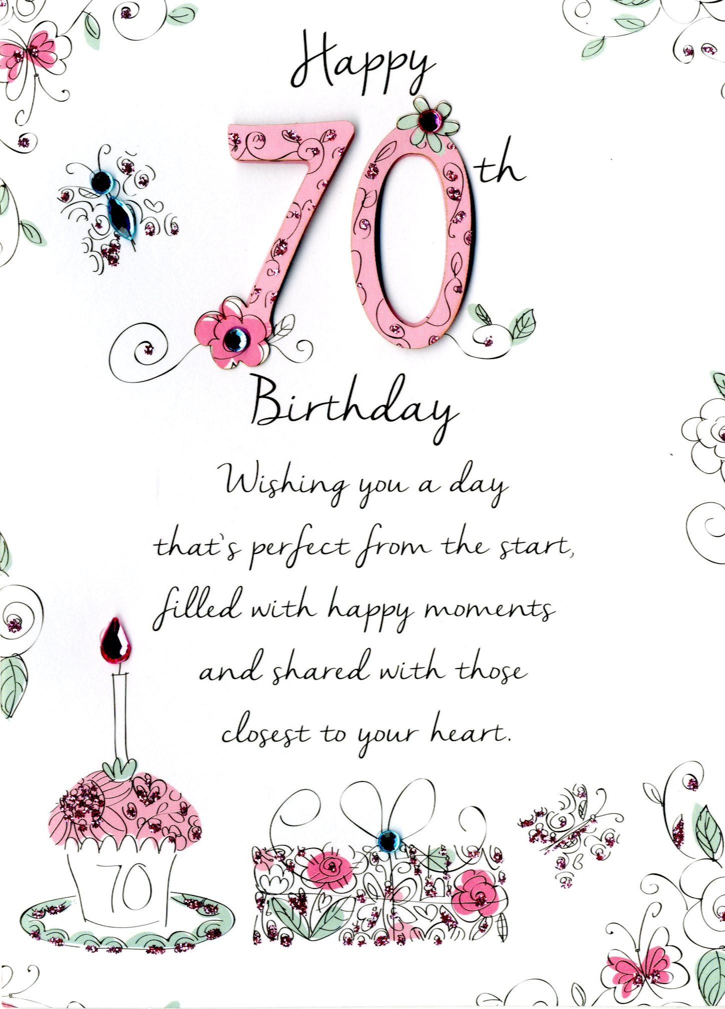 70th Birthday Cards
 Female 70th Birthday Greeting Card Second Nature Just To