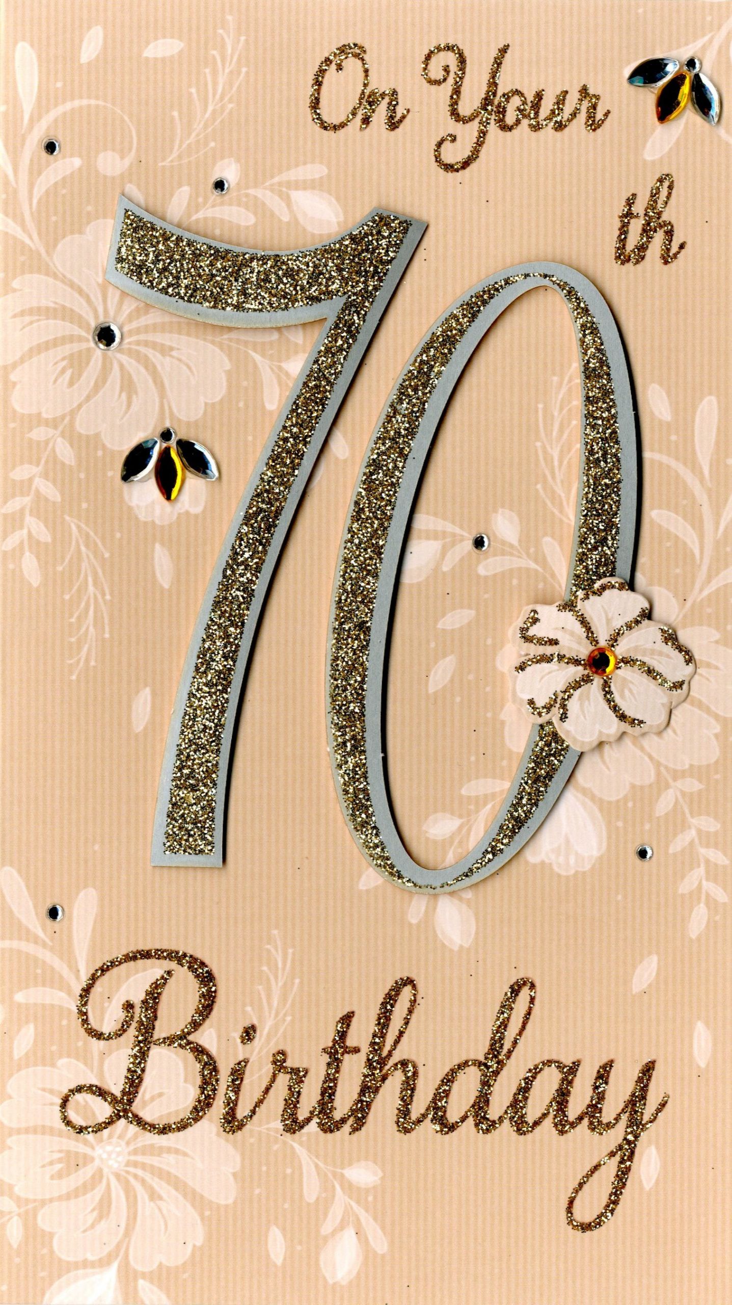 70th Birthday Cards
 Happy 70th Birthday Greeting Card