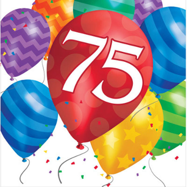 75th Birthday Party Favors
 Happy 75th Birthday Age 75 Party Supplies BALLOON BLAST
