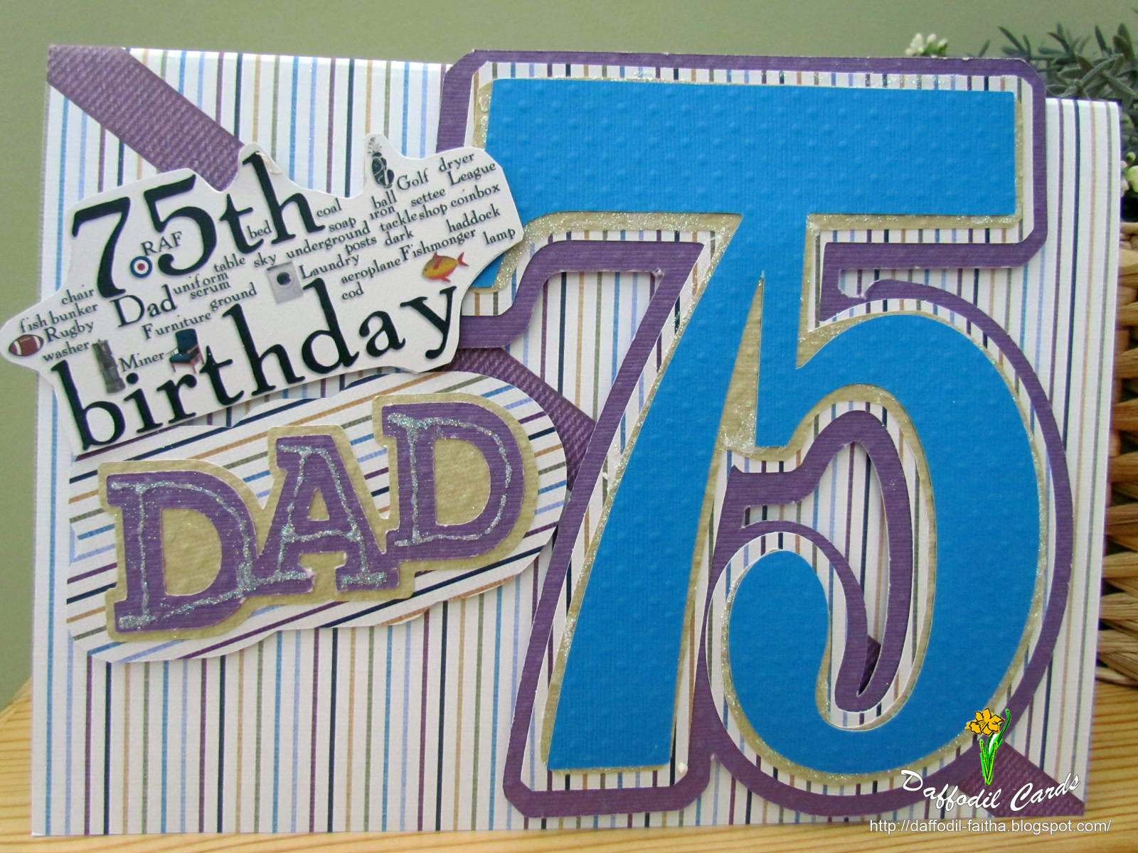 75Th Birthday Party Ideas For Dad
 Daffodil Cards 75th birthday