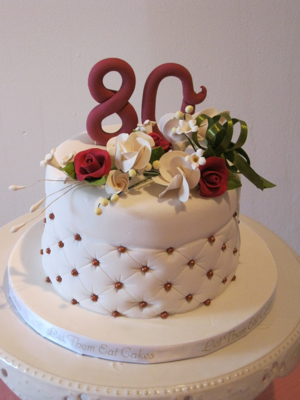 80 Birthday Cake
 Let Them Eat Cakes 80th Birthday