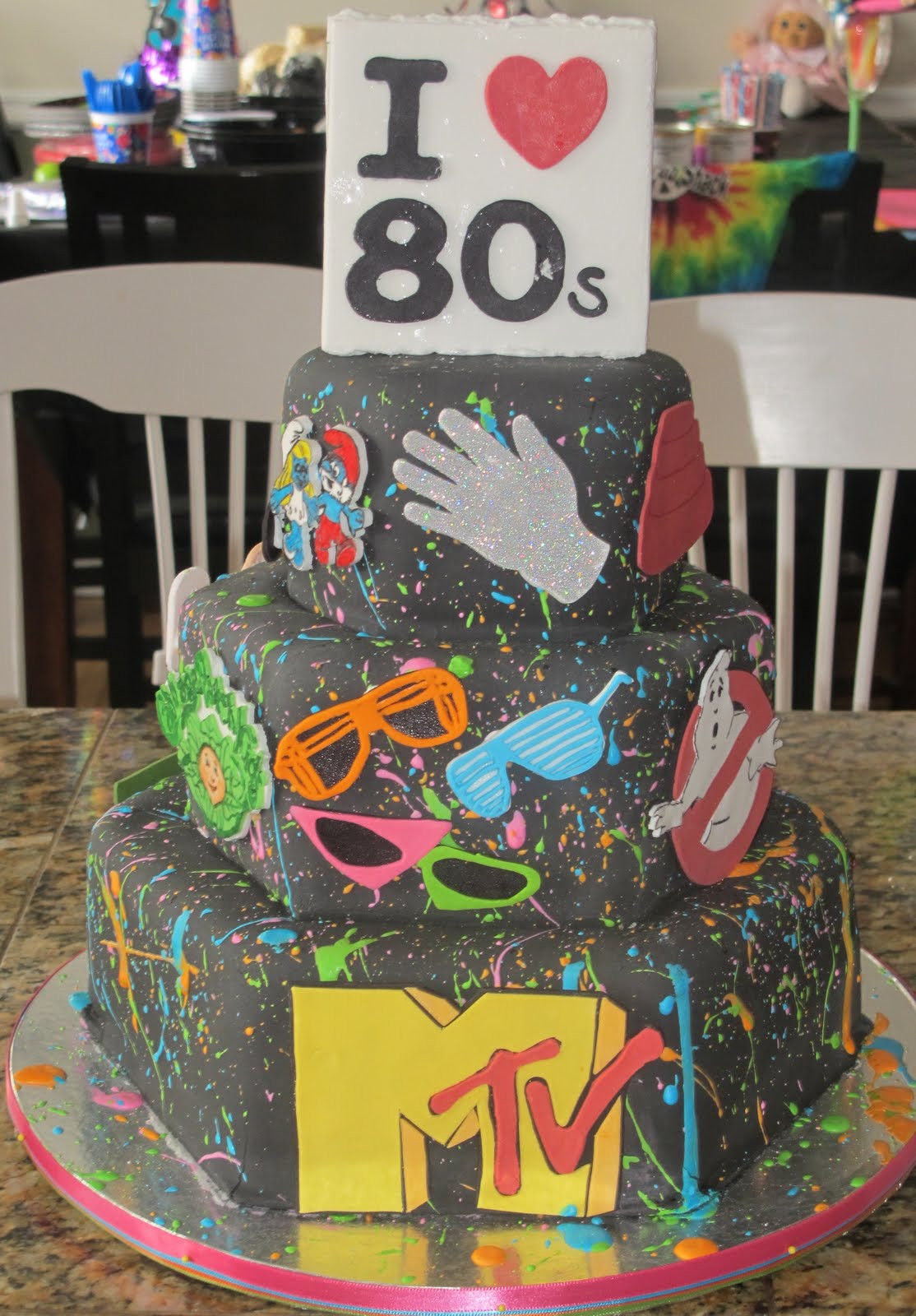80s Birthday Cake
 J s Cakes I [Heart] 80s Cake