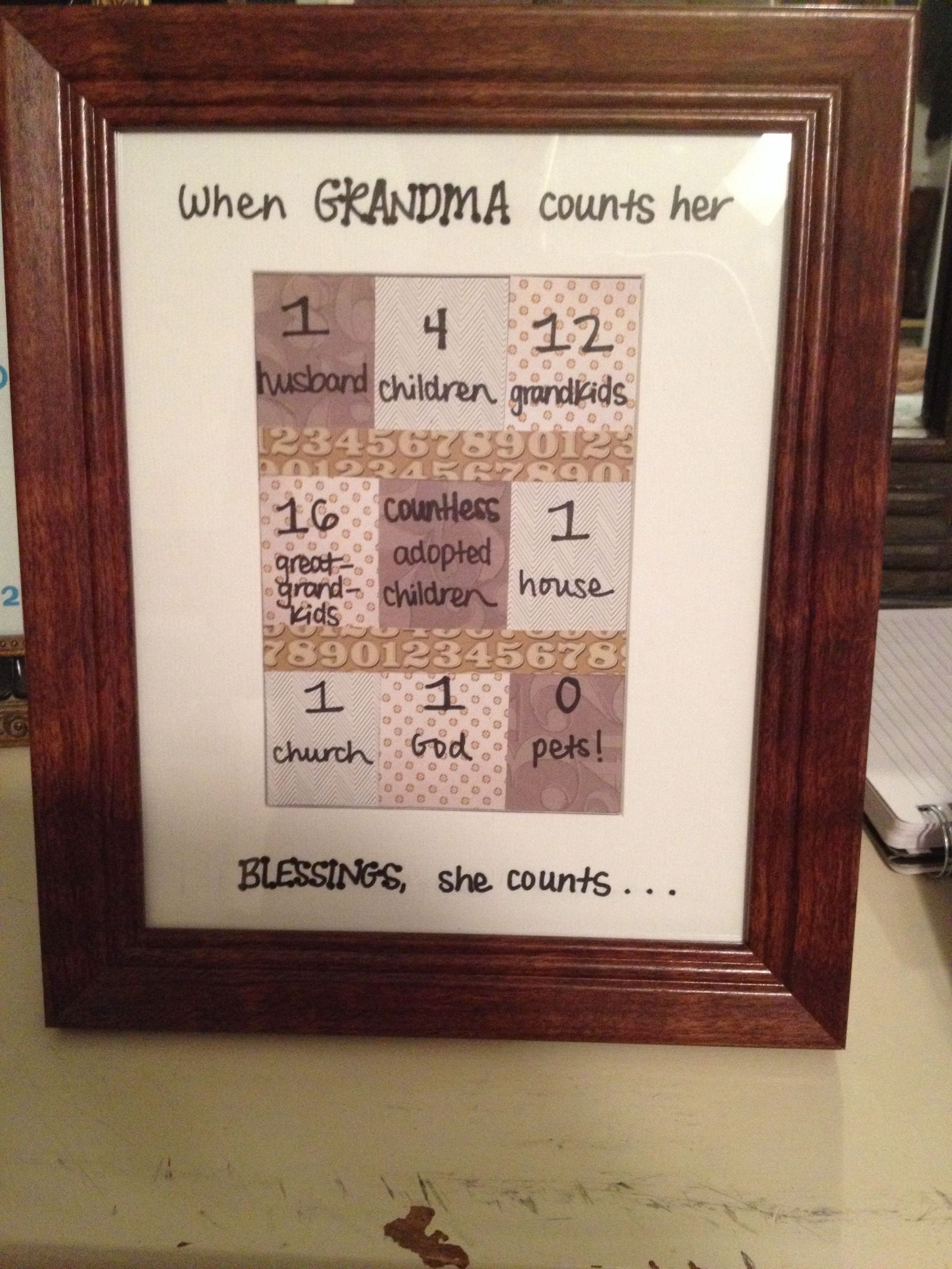 80Th Birthday Gift Ideas For Grandma
 Craft for Grandma s birthday