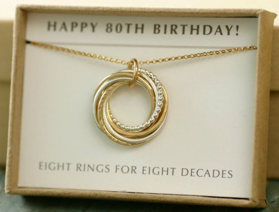 80Th Birthday Gift Ideas For Grandma
 80th Birthday Gift 80th Birthday Necklace