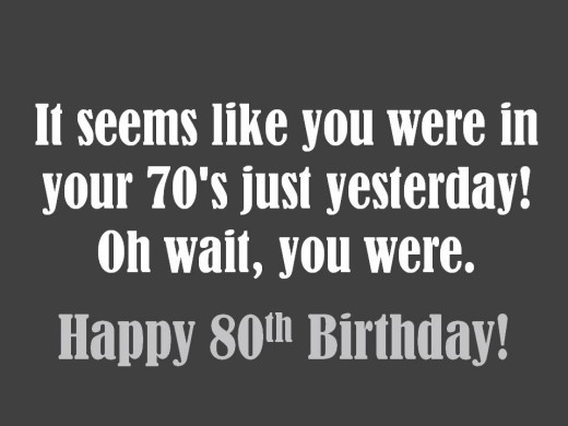 80Th Birthday Quotes
 80th Birthday Wishes What to Write in an 80th Birthday Card