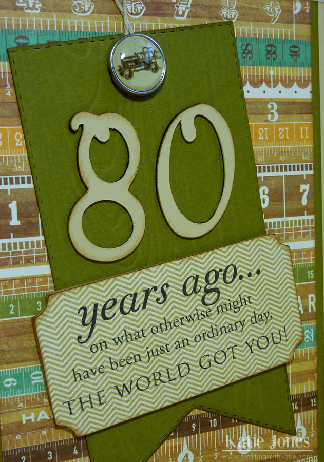 80Th Birthday Quotes
 crafting with katie 80th Birthday Card