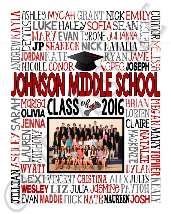 8Th Grade Girl Graduation Gift Ideas
 8th Grade Graduation Gift Class Picture Printable