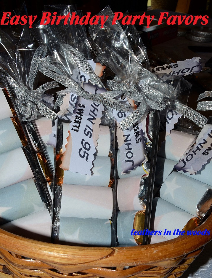 95Th Birthday Gift Ideas
 Feathers in the woods 95th birthday party favors