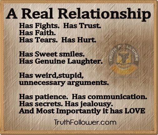 A Real Relationship Quote
 A Real Relationship Quotes